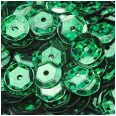 cekiny classic holo zielone ciemne 8 mm 10 g aliga