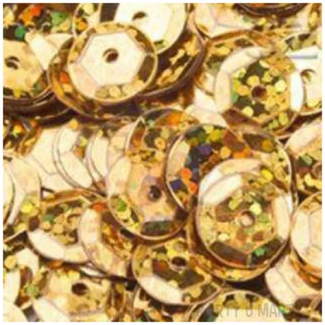 cekiny classic holo zlote 8 mm 10 g aliga