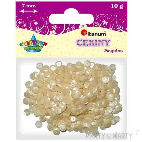 cekiny classic mat perlowe 7 mm 10 g titanum