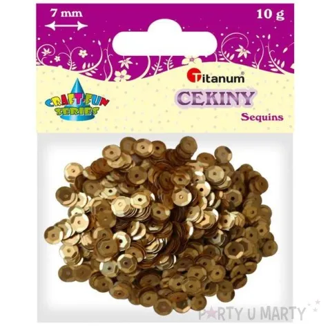 cekiny classic mat zlote 7 mm 10 g titanum