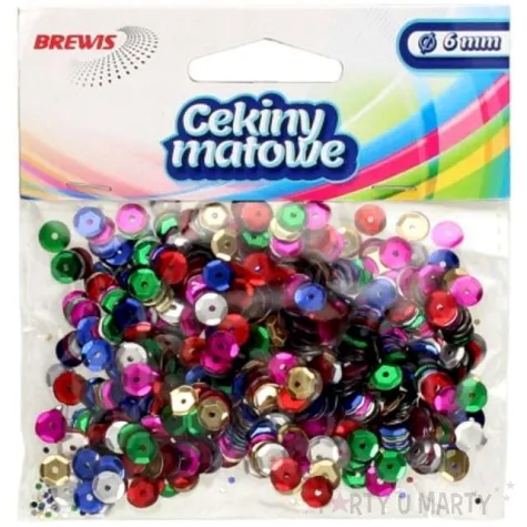 cekiny classic matowe mix 6 mm brewis 10 g