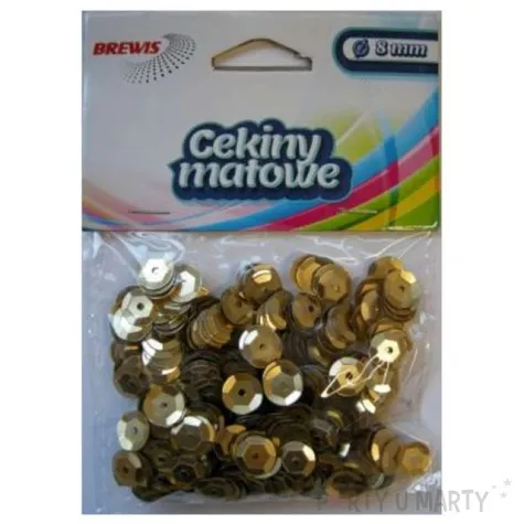 cekiny classic matowe piaskowe 8 mm brewis 10 g
