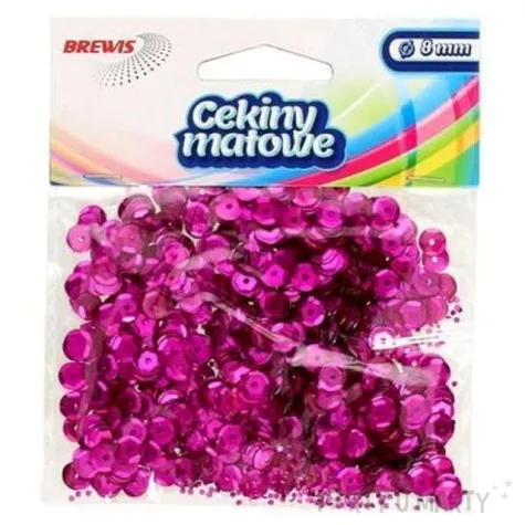 cekiny classic matowe rozowe 8 mm brewis 10 g