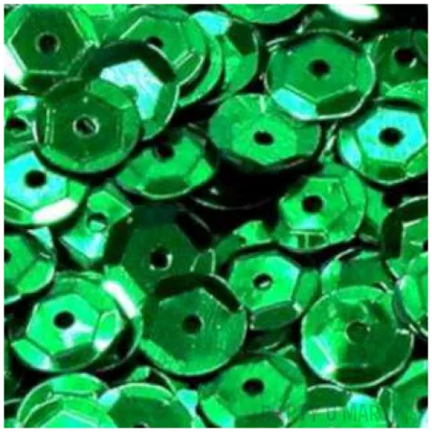 cekiny classic matowe zielone 6 mm brewis 10 g