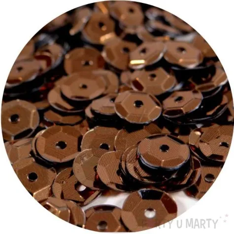 cekiny classic metalic brazowe 8 mm 10 g aliga