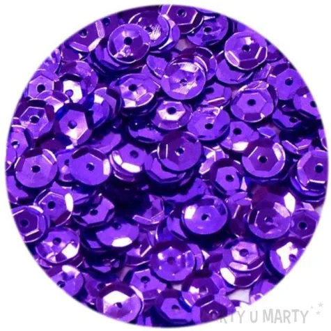 cekiny classic metalic fioletowe 6 mm 15 g dekoracjepolska