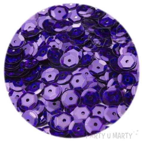 cekiny classic metalic fioletowe ciemne 8 mm 12 g czakos