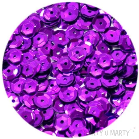 cekiny classic metalic fioletowe jasne 6 mm 15 g dekoracjepolska