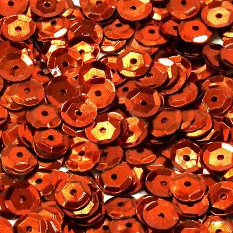 cekiny classic metalic pomaranczowe 6 mm 15 g dekoracjepolska