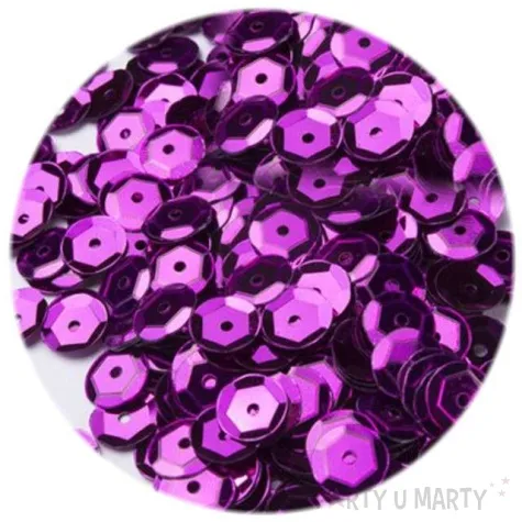 cekiny classic metalic purpurowe 8 mm 12 g czakos