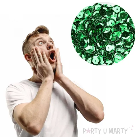 cekiny classic metalic zielony 8 mm 10 g brewis