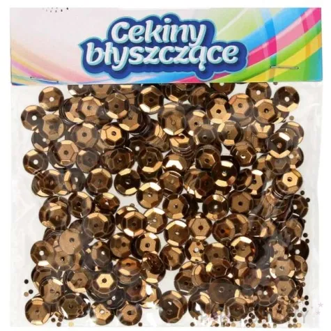 cekiny classic metalik brazowy brewis 6mm 10 g