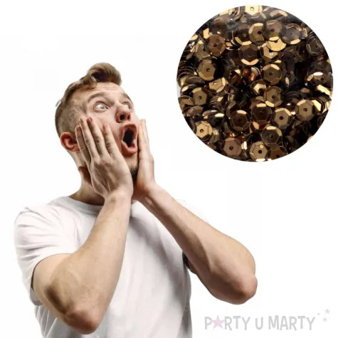 cekiny classic metalik brazowy brewis 6mm 10 g