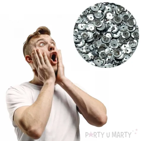 cekiny classic metalik srebrny 6mm brewis 10g