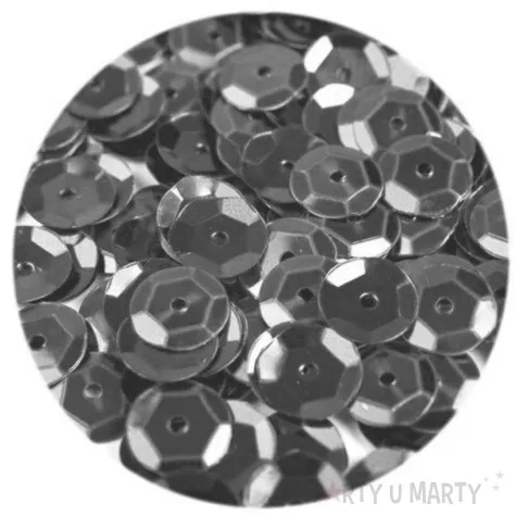 cekiny classic metalik szary 8mm brewis 10g