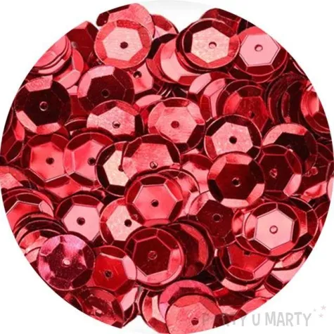 cekiny classic metallic czerwone 9 mm 14 g titanum