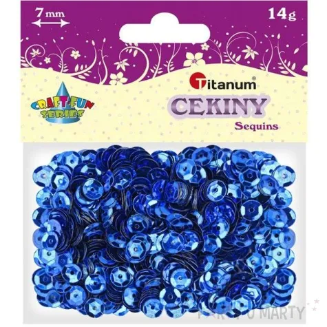 cekiny classic metallic granatowe 7 mm 14 g titanum