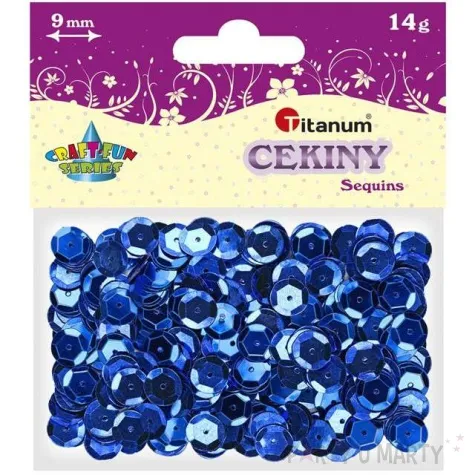 cekiny classic metallic granatowe 9 mm 14 g titanum