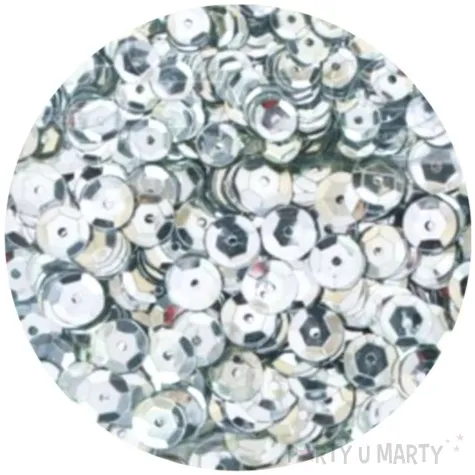 cekiny classic metallic srebrne mix aliga