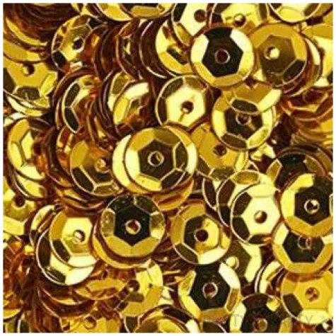 cekiny classic metallic zlote 7 mm 14 g titanum