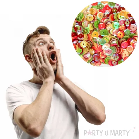 cekiny classic opalizujace teczowy 8 mm brewis