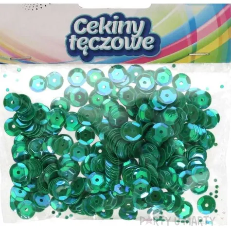 cekiny classic opalizujace zielony 8 mm 10 g brewis