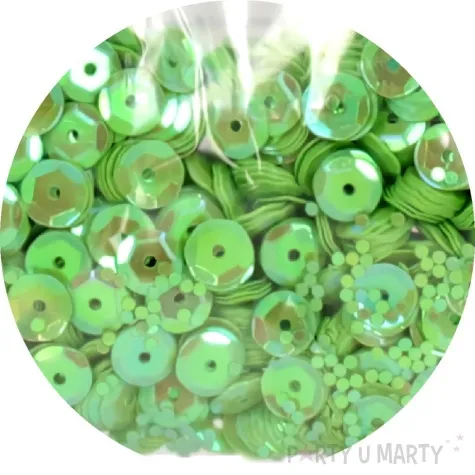 cekiny classic opalizujace zielony jasny 8 mm 10 g brewis