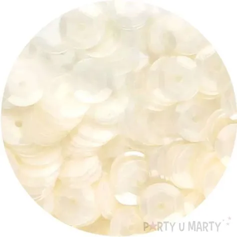 cekiny classic pastel biale 8 mm 10 g aliga