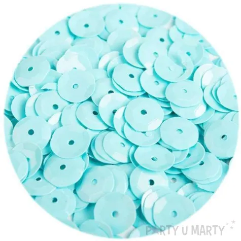 cekiny classic pastel blekitne 6 mm 12 g czakos