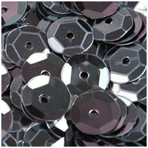 cekiny classic pastel czarne 8 mm 10 g aliga