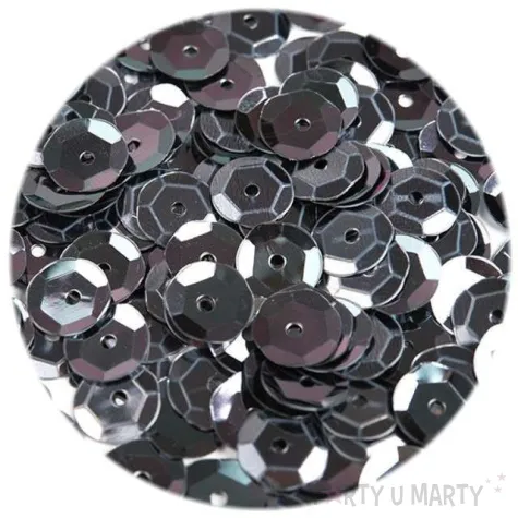 cekiny classic pastel czarne 8 mm 10 g aliga