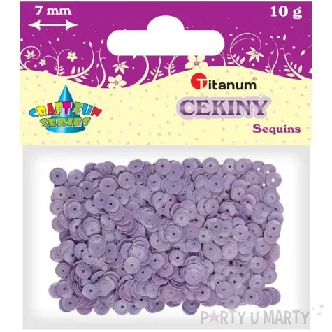 cekiny classic pastel fioletowe 7 mm 10 g titanum