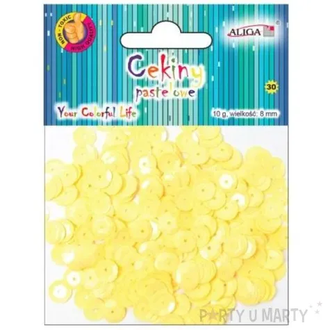 cekiny classic pastel kremowe 8 mm 10 g aliga