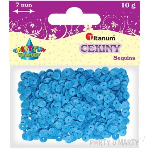 cekiny classic pastel niebieskie 7 mm 10 g titanum