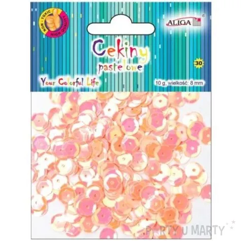 cekiny classic pastel opalizujace 8 mm 10 g aliga