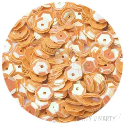 cekiny classic pastel pomaranczowe 6 mm 12 g czakos