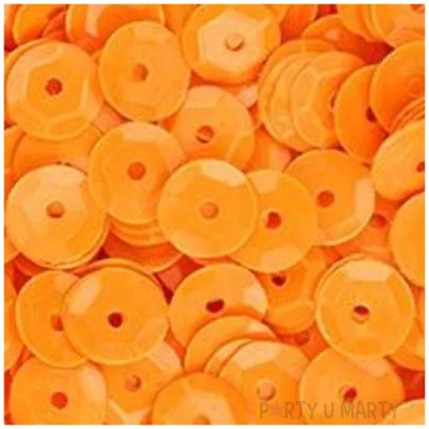 cekiny classic pastel pomaranczowe 7 mm 10 g titanum