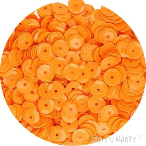 cekiny classic pastel pomaranczowe 7 mm 10 g titanum