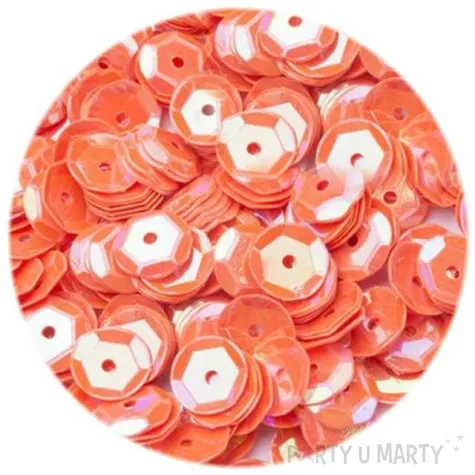 cekiny classic pastel pomaranczowe ciemne 8 mm 12 g czakos