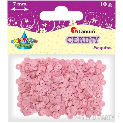 cekiny classic pastel rozowe 7 mm 10 g titanum
