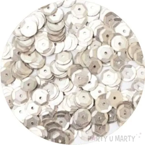 cekiny classic pastel srebrne 8 mm 10 g aliga