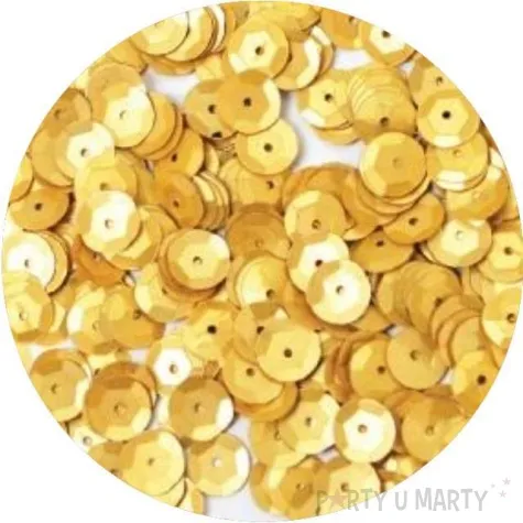 cekiny classic pastel zlote 8 mm 10 g aliga