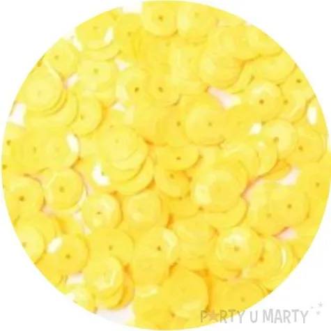 cekiny classic pastel zolte 8 mm 10 g aliga