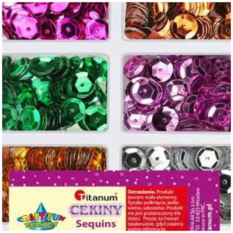 cekiny classic zestaw metalik mix titanum 7mm 24g