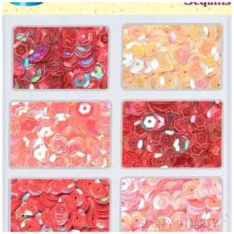 cekiny classic zestaw rozowo czerwony mix titanum 20g 7 mm