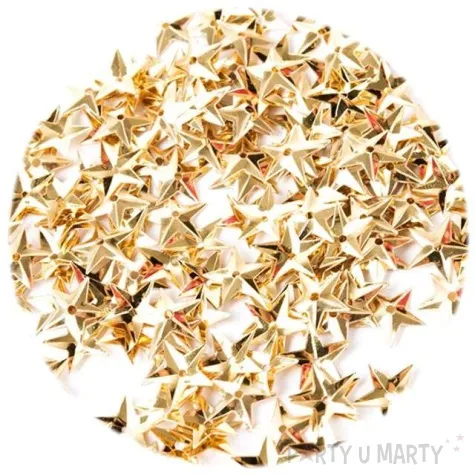 cekiny gwiazdki metalic zlote 10 mm 150 szt czakos