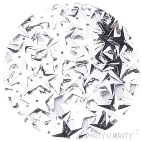 cekiny gwiazdki xl metalic srebrne 15 mm 120 szt czakos