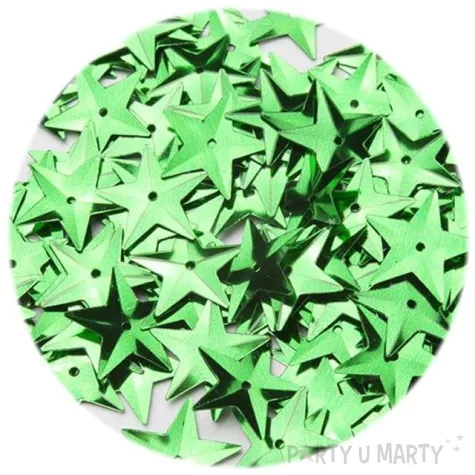 cekiny gwiazdki xl metalic zielone 15 mm 120 szt czakos
