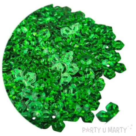 cekiny kwiatki holo zielone 12 mm 6 g czakos