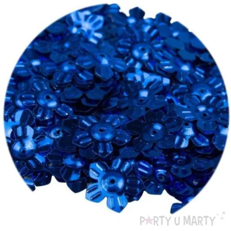 cekiny kwiatki metalic granatowe 12 mm 6 g czakos